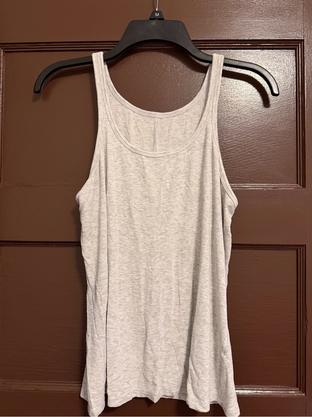 lululemon athletica Light Heather Gray Scoop Neck Tank